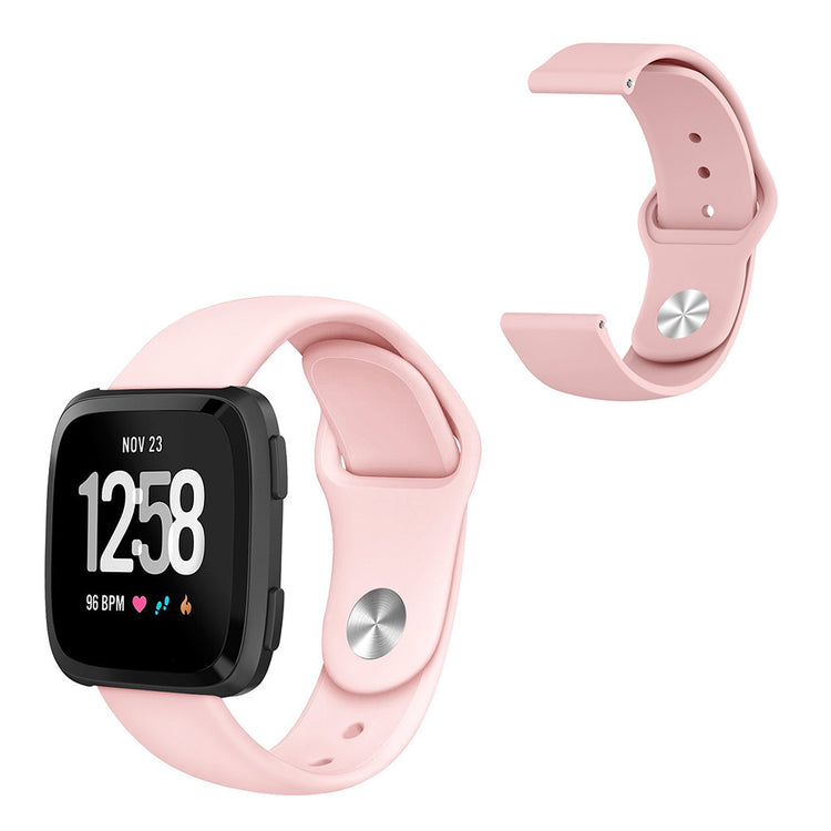 Solid Fitbit Versa 2 / Fitbit Versa Lite Silikone Rem - Pink#serie_3