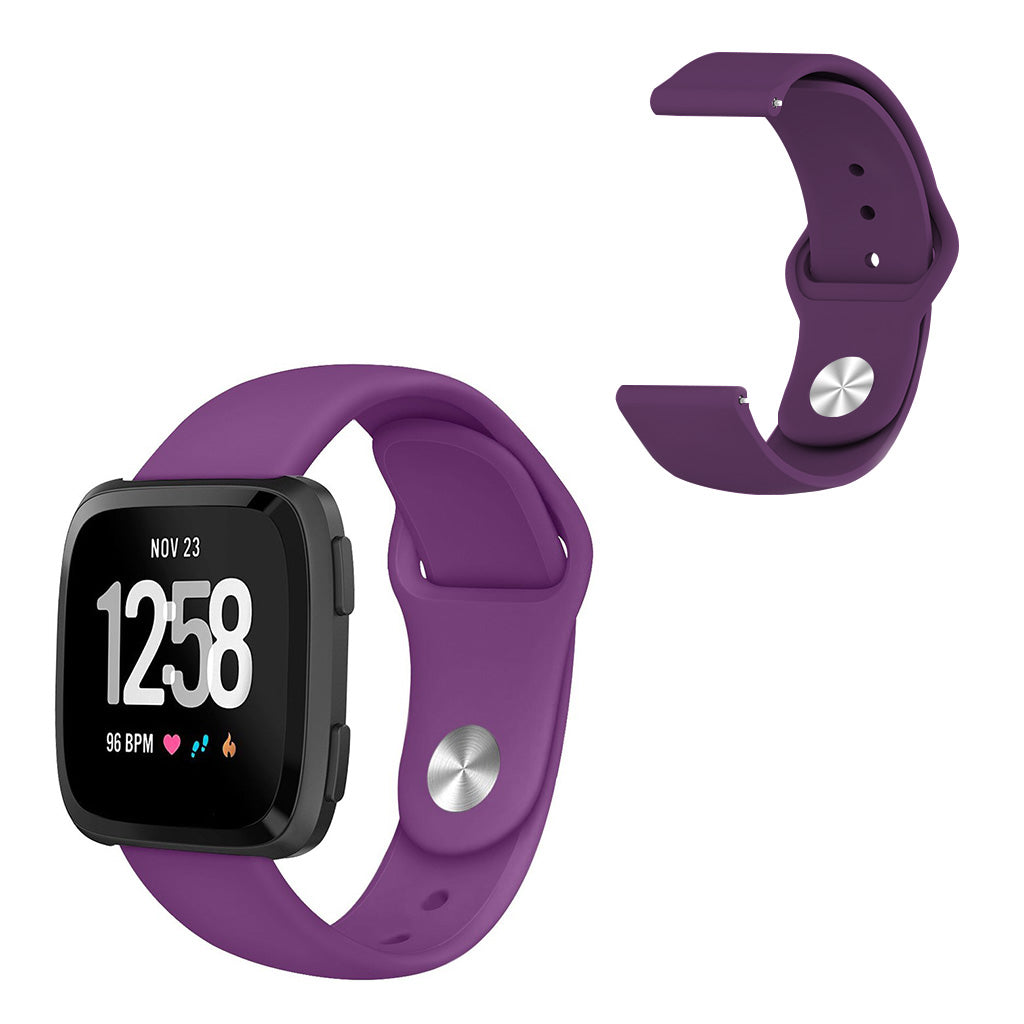 Solid Fitbit Versa 2 / Fitbit Versa Lite Silikone Rem - Lilla#serie_7