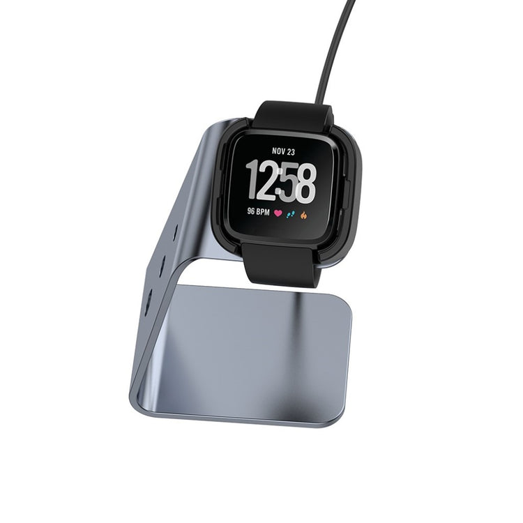 Metal Fitbit Versa 2 Ladestation - Sølv#serie_1