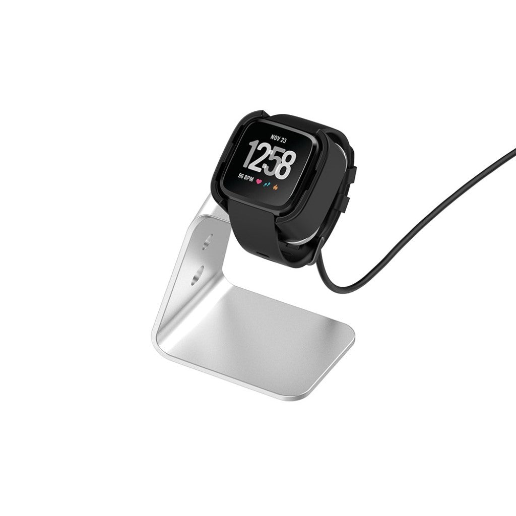 Metal Fitbit Versa 2 Ladestation - Sølv#serie_2