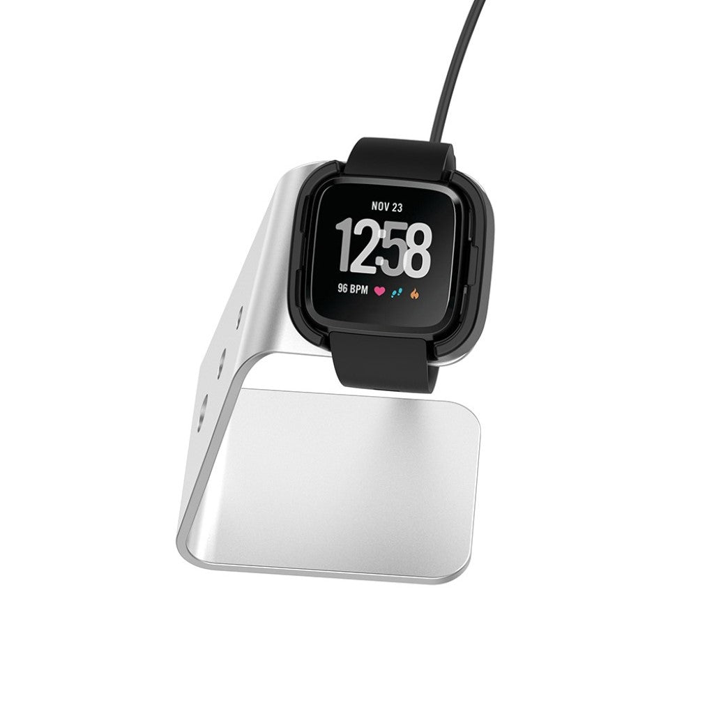 Metal Fitbit Versa 2 Ladestation - Sølv#serie_2