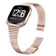 Fitbit Versa 2 / Versa Lite elegante correa de reloj de acero inoxidable 
