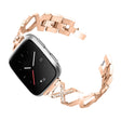 Fitbit Versa 2 / Versa Lite correa de reloj de acero inoxidable estilo lujo con brillantes 