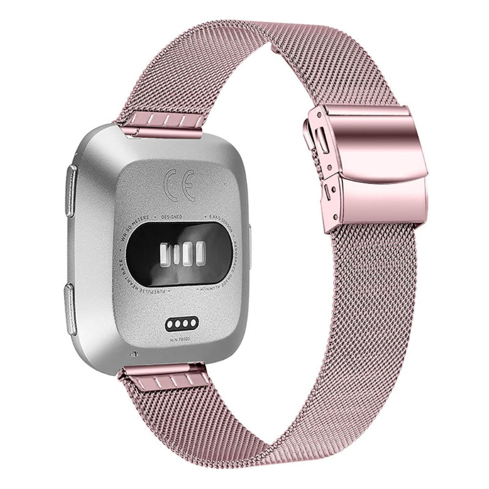Rigtigt fed Fitbit Versa 2 Metal Rem - Pink#serie_1