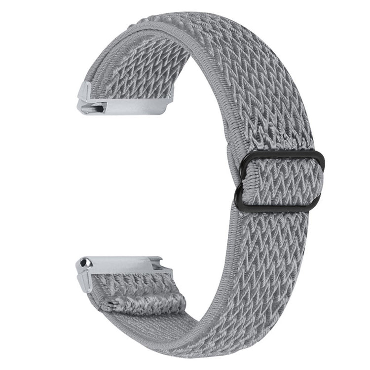 Stilfuld Fitbit Versa 2 / Fitbit Versa Lite Nylon Rem - Sølv#serie_11