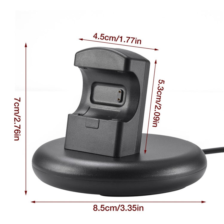 1m Plastik Fitbit Versa 3 / Fitbit Sense USB Ladestation - Sort#serie_1