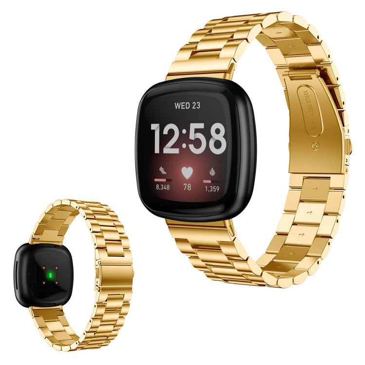 Meget fantastisk Fitbit Versa 3 / Fitbit Sense Metal Rem - Guld#serie_3