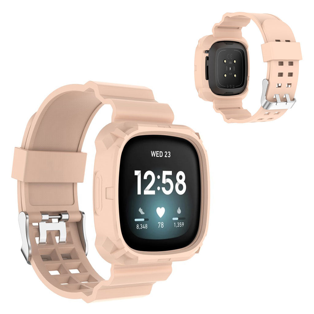 Grøn Fitbit Versa 3 Silikone Urrem#serie_5