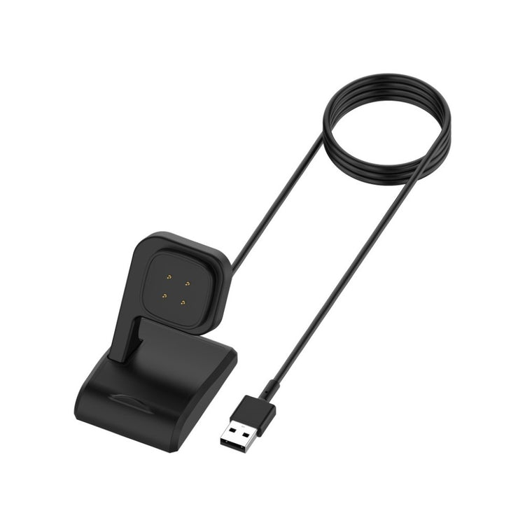 1m Plastik Fitbit Versa 3 / Fitbit Sense USB Ladestation - Sort#serie_014