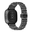 Correa de reloj de acero inoxidable Fitbit Sense / Versa 7 cuentas 