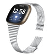 Fitbit Sense / Versa 3 correa de reloj sencilla de acero inoxidable con doble hebilla 