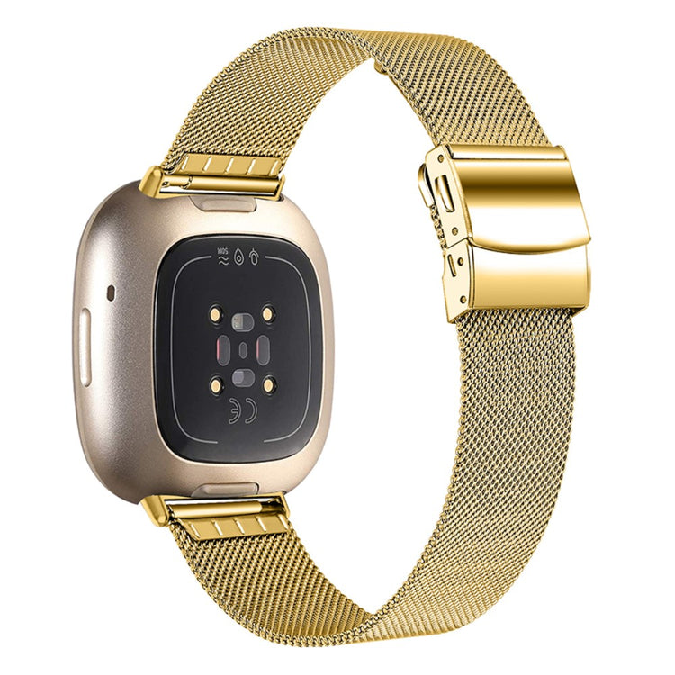 Mega hårdfør Fitbit Versa 3 Metal Rem - Guld#serie_2