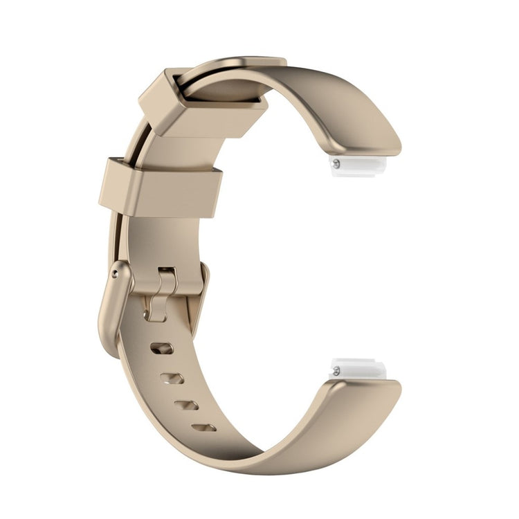 Glimrende Fitbit Inspire 2 Silikone Rem - Størrelse: S - Guld#serie_13