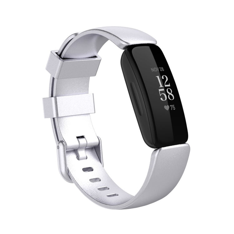 Meget sejt Fitbit Inspire 2 Silikone Rem - Størrelse: S - Sølv#serie_15