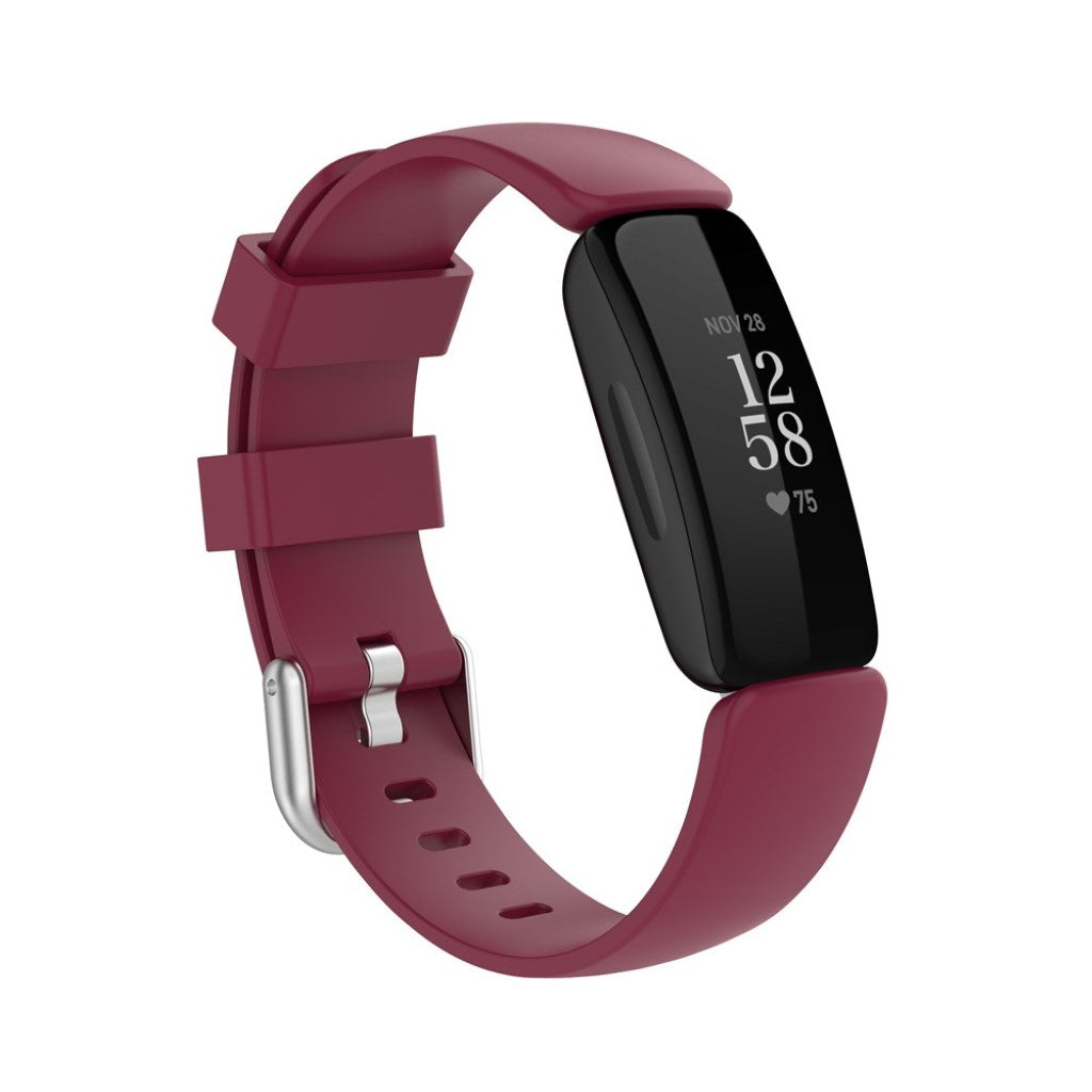 Mega pænt Fitbit Inspire 2 Silikone Rem - Størrelse: L - Rød#serie_6