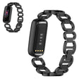 Fitbit Luxe brazalete de moda correa de reloj de acero inoxidable 