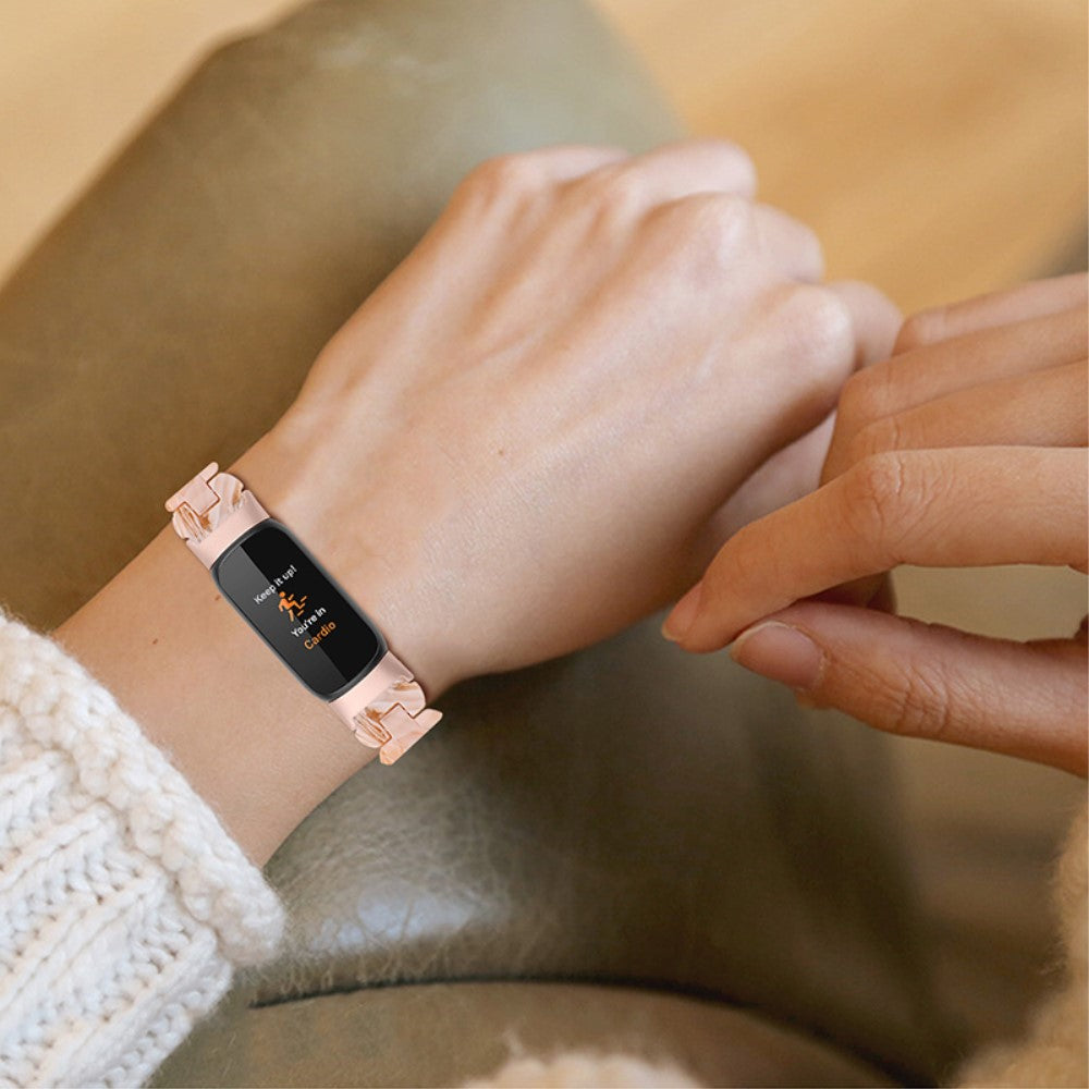 Meget elegant Fitbit Luxe Plastik Rem - Gul#serie_11