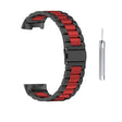 Correa de reloj de acero inoxidable Fitbit Charge 5 estilo triple cuenta 
