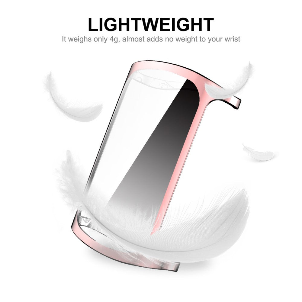 Mega Godt Fitbit Charge 5 Cover med Skærmbeskytter i Silikone - Pink#serie_2