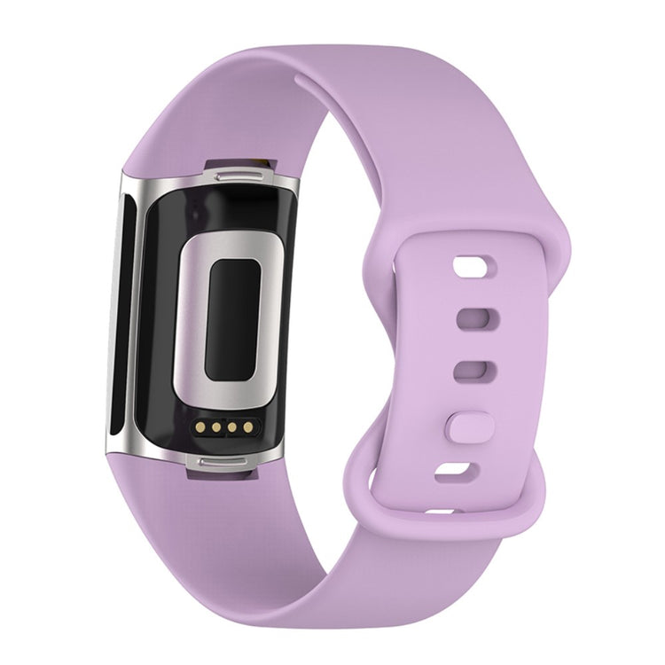 Sejt Fitbit Charge 5 Silikone Rem - Lilla#serie_6