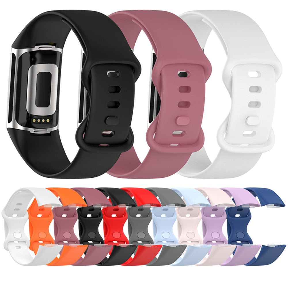 Helt vildt fed Fitbit Charge 5 Silikone Rem - Hvid#serie_1