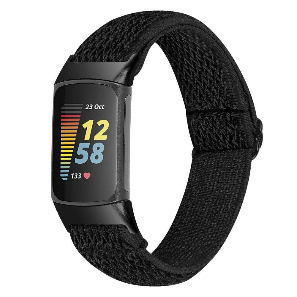 Super slidstærk Fitbit Charge 5  Rem - Sort#serie_1