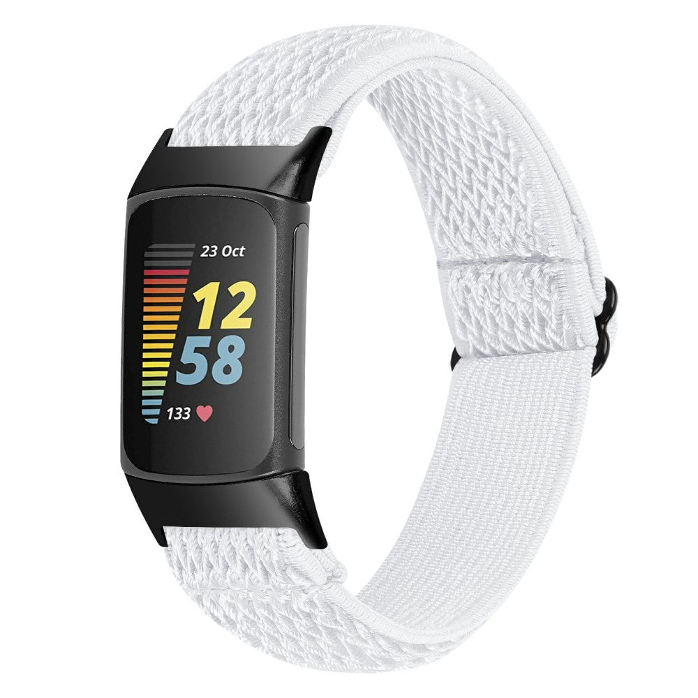 Super slidstærk Fitbit Charge 5  Rem - Hvid#serie_2