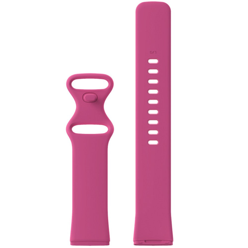 Rigtigt sejt Universal Fitbit Silikone Rem - Størrelse: S - Pink#serie_10