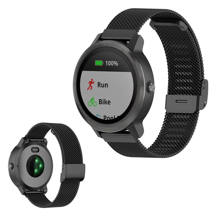 Rigtigt cool Universal Garmin Metal Rem - Sort#serie_1