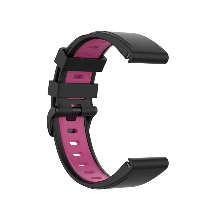 Superflot Garmin Fenix 6 / Garmin Fenix 5 Silikone Rem - Sort#serie_5