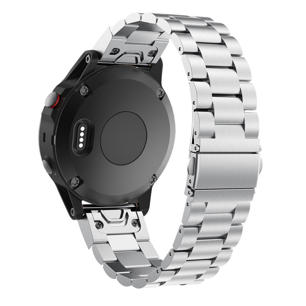 Mega flot Garmin Fenix 5X / Garmin Tactix Charlie Metal Rem - Sølv#serie_1