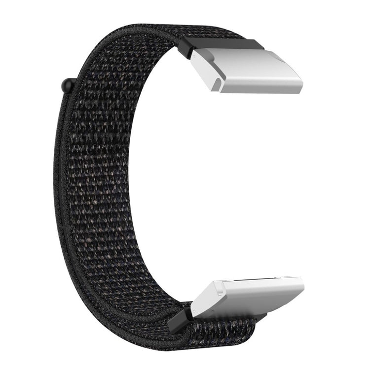 Mega holdbart Garmin Fenix 5S Nylon Rem - Sort#serie_2