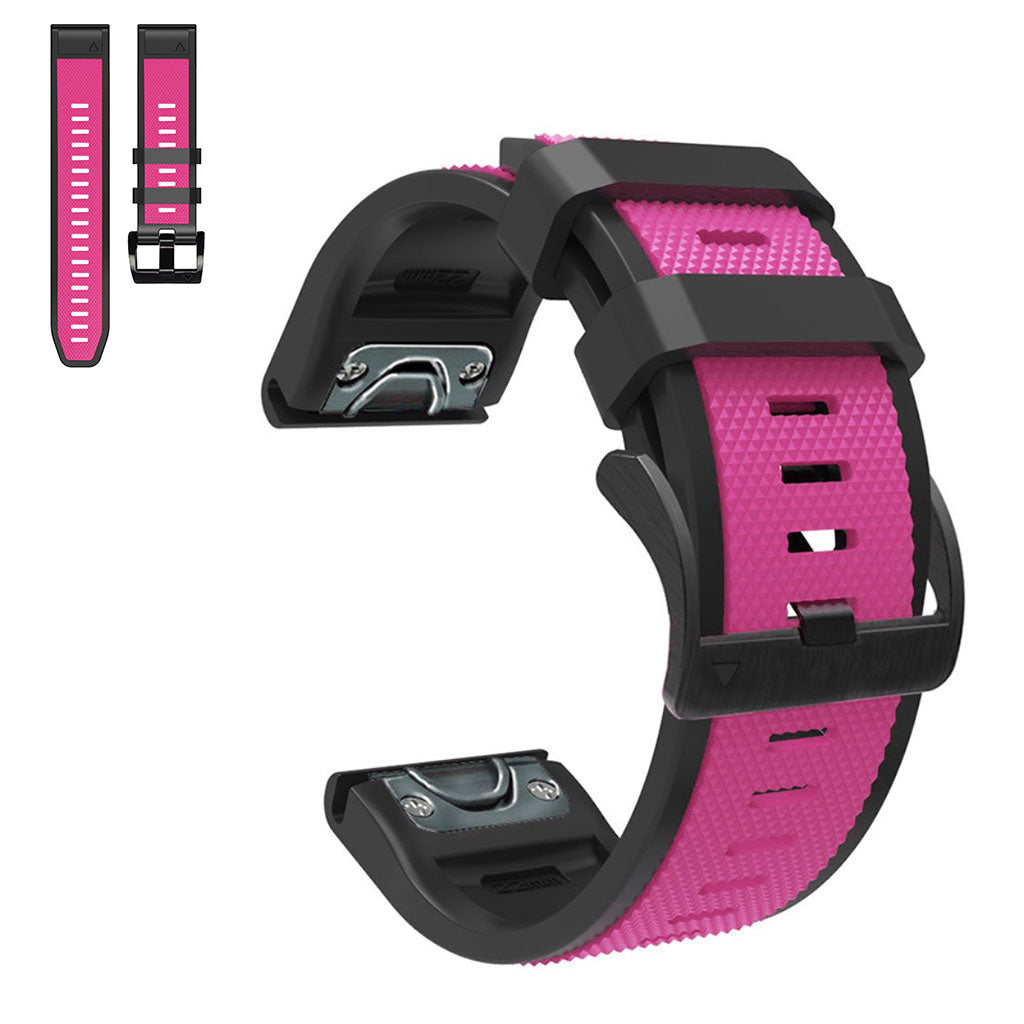 Rigtigt holdbart Universal Garmin Silikone Rem - Pink#serie_5