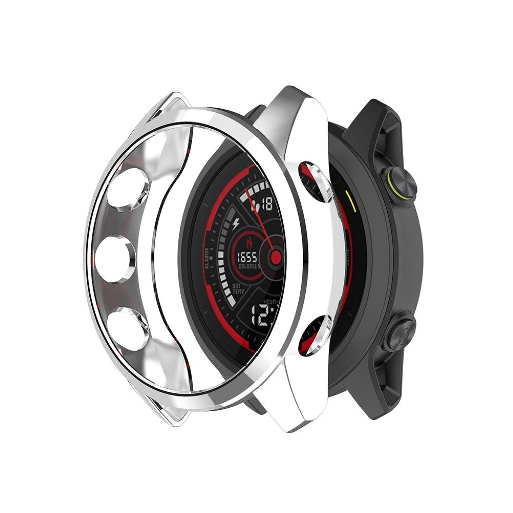 Garmin Forerunner 745 Stilfuld Silikone Bumper  - Sølv#serie_6