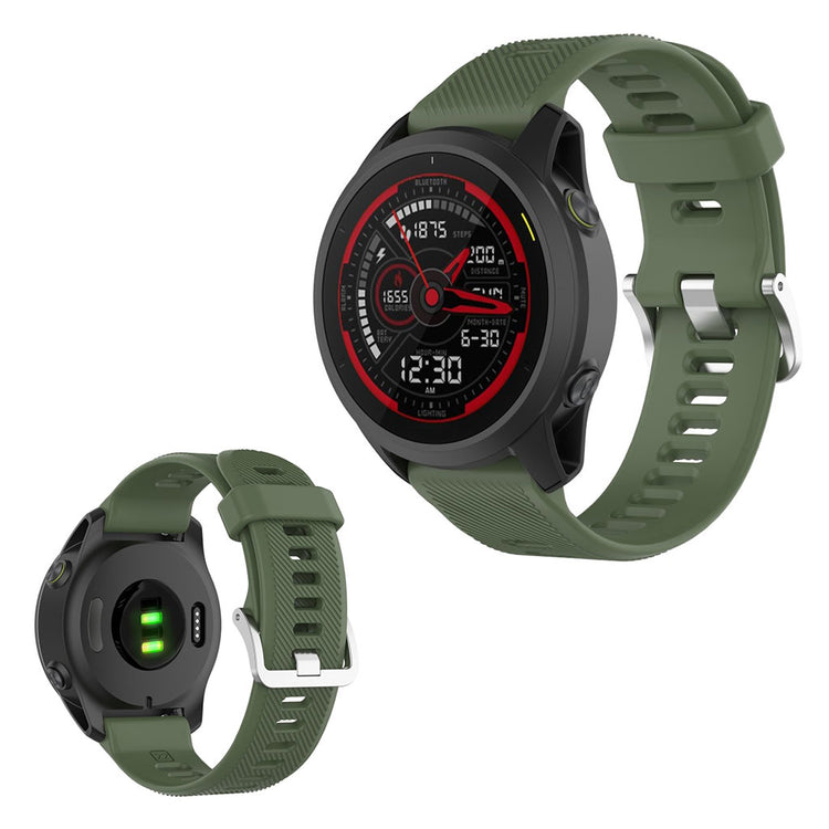 Super kønt Garmin Forerunner 745 Silikone Rem - Grøn#serie_1