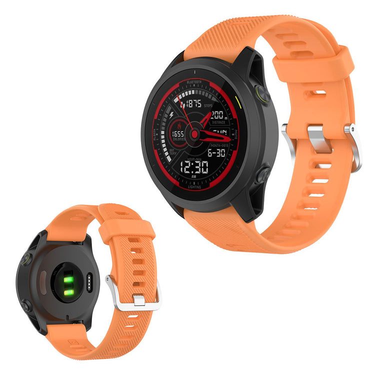 Super kønt Garmin Forerunner 745 Silikone Rem - Orange#serie_3