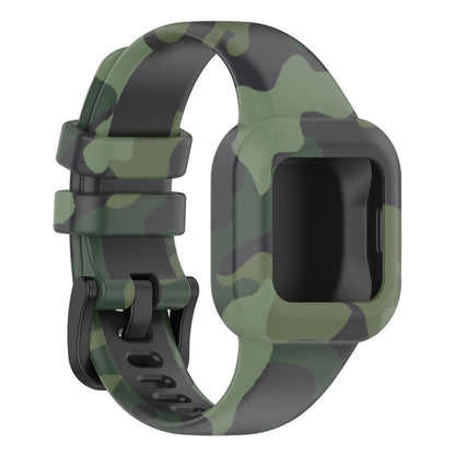 Garmin Vivofit Jr 3 pattern silicone watch band - Camouflage Green#serie_4