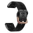 Correa de silicona con motivos florales para reloj Garmin 