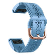 Correa de silicona con motivos florales para reloj Garmin 