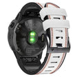 Correa de reloj de 22 mm de cuero tricolor con silicona para reloj Garmin y Coros 