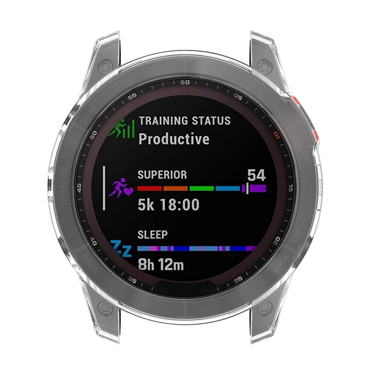 Fed Garmin Fenix 7 Silikone Cover - Gennemsigtig#serie_2