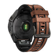 Correa de silicona de 26 mm de cuero con silicona para reloj Garmin 