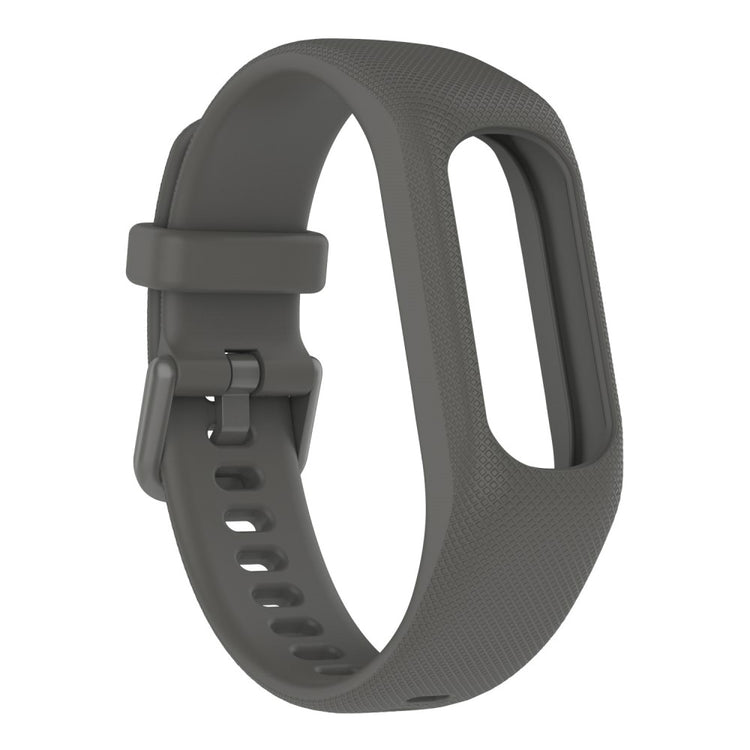 Meget smuk Garmin Vivosmart 5 Silikone Rem - Sølv#serie_9