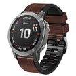 Correa de piel con textura de cocodrilo de 26 mm para reloj Garmin 