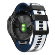 Correa de silicona de doble color de 26 mm para reloj Garmin 