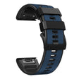 Correa de silicona de doble color de 22 mm para reloj Garmin y Coros 