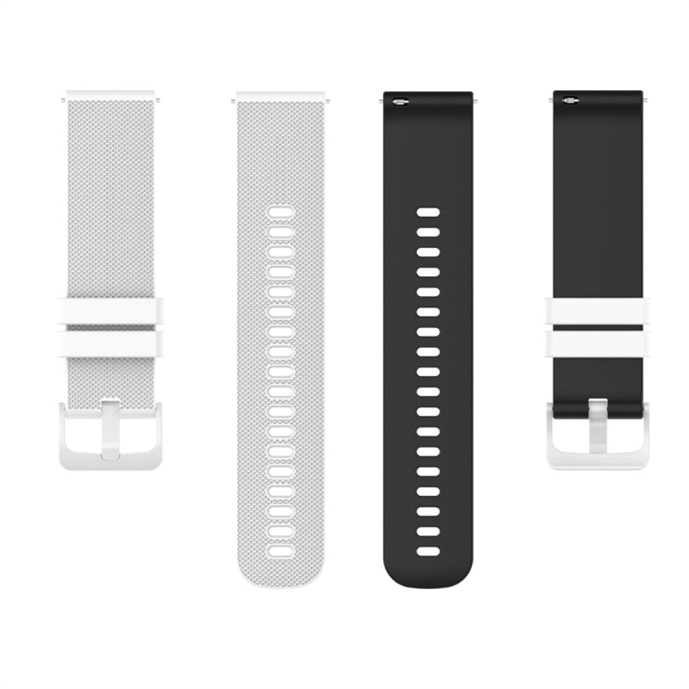 Mega fed Universal Garmin Silikone Urrem - Hvid#serie_1