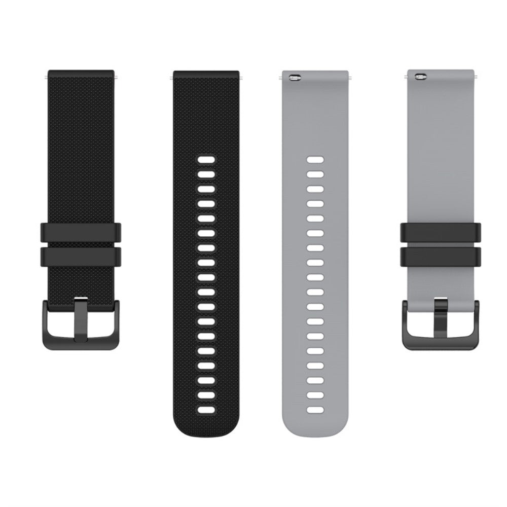 Mega fed Universal Garmin Silikone Urrem - Sort#serie_4