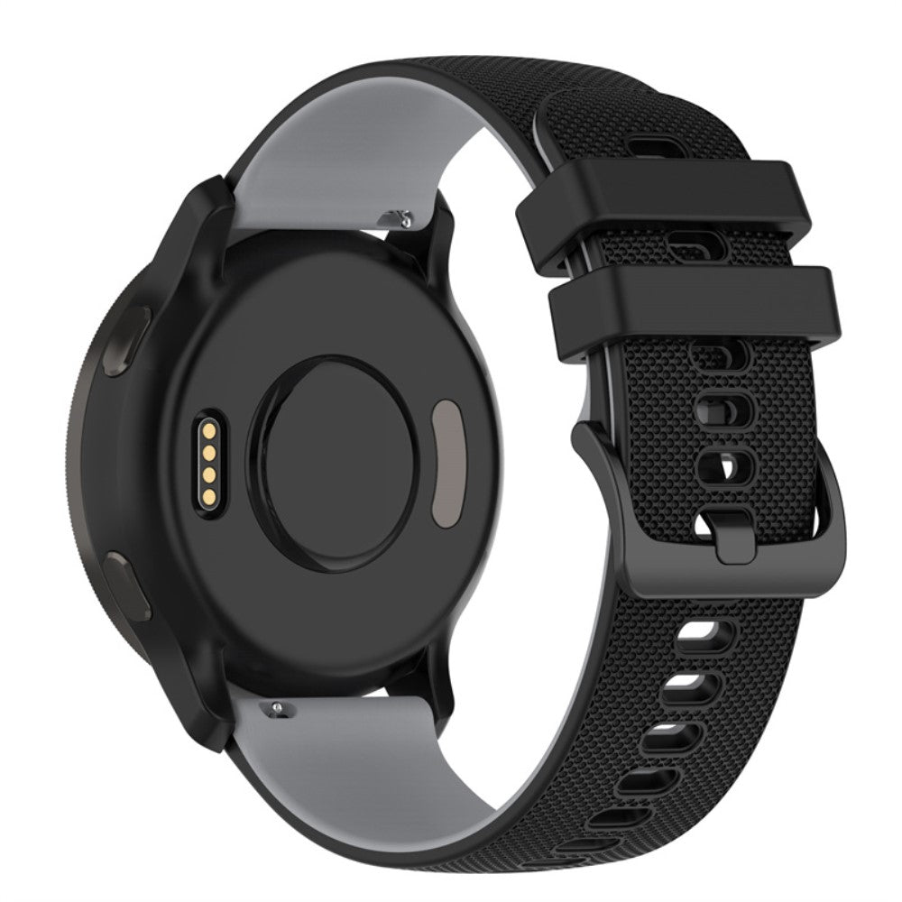 Mega fed Universal Garmin Silikone Urrem - Sort#serie_4
