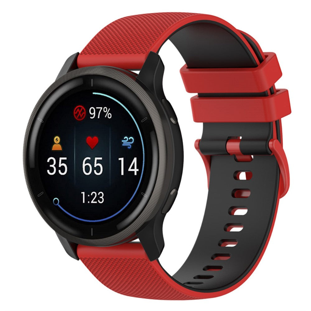 Mega fed Universal Garmin Silikone Urrem - Rød#serie_5